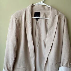 Simply Vera Vera Wang Cream Linen Blazer